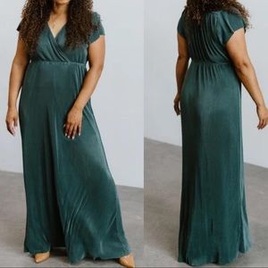{Baltic Born} Athena Pleated Maxi Dress Lagoon